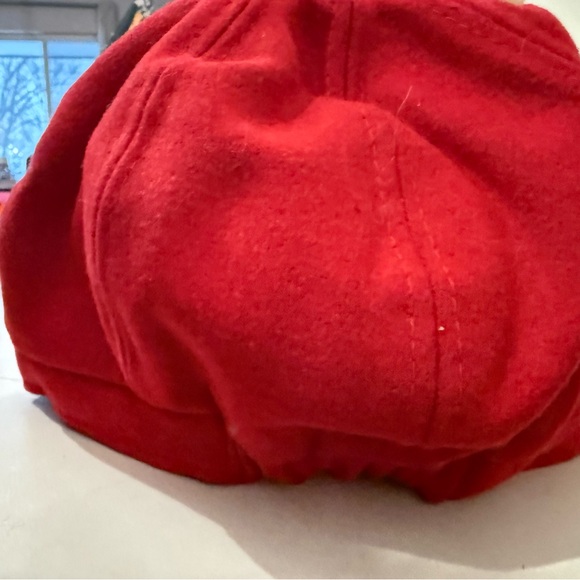 Red Raspberry Newsboy Hat - Picture 3 of 9